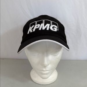 Black KPMG Mizuno Logo Cap UPF 50+